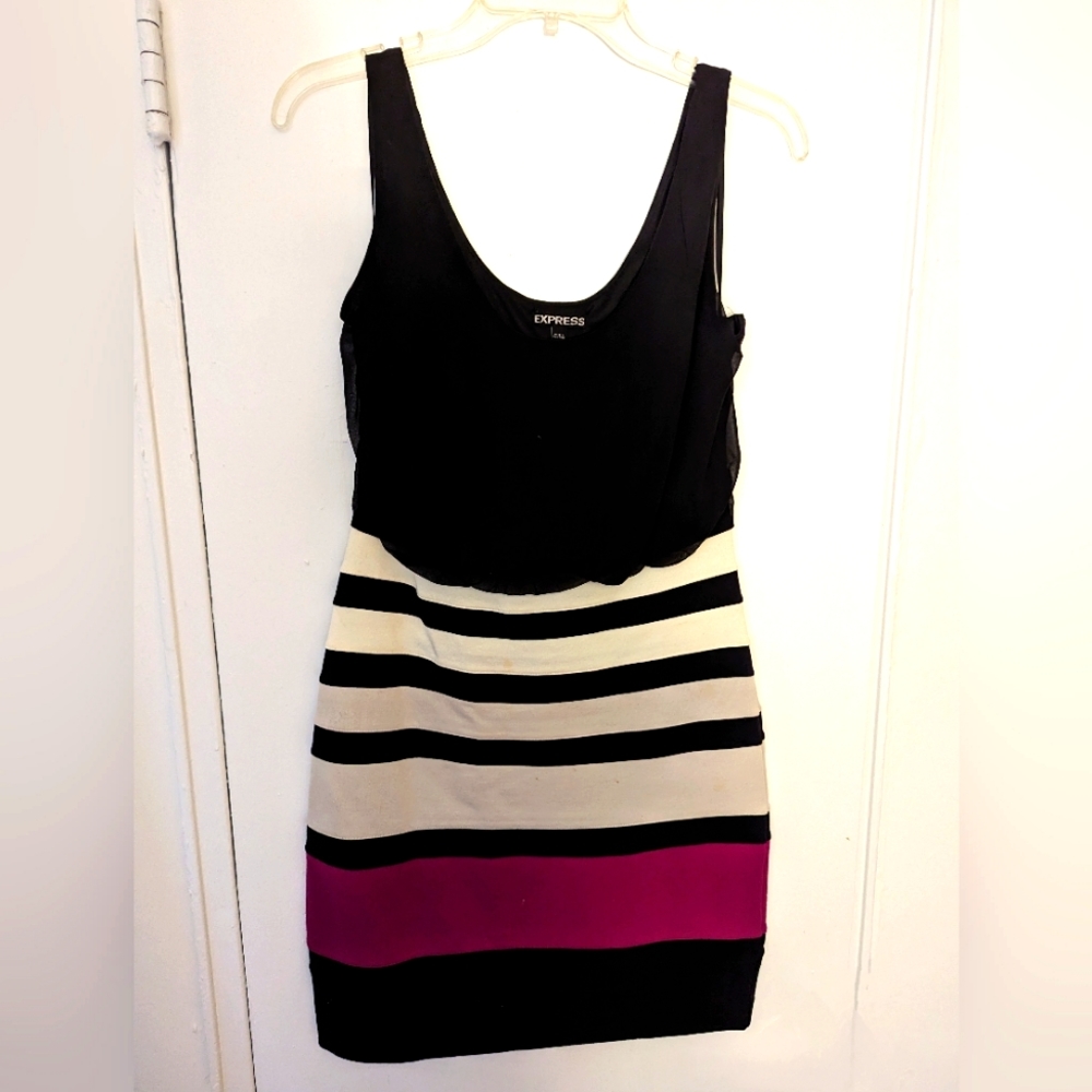 S express striped dress